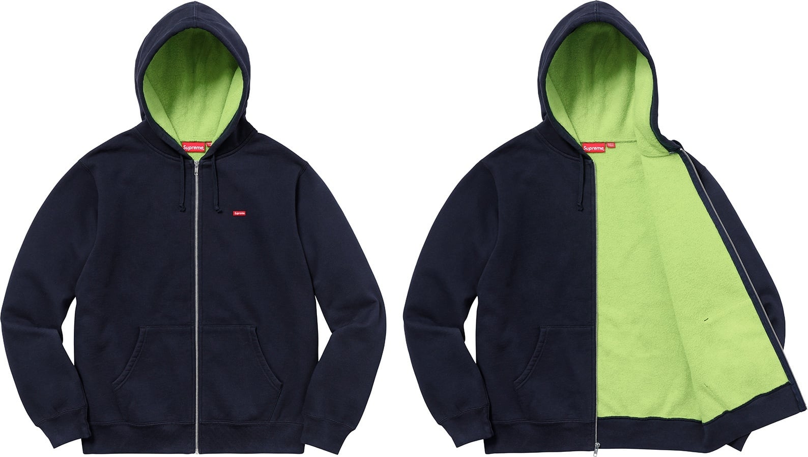 Contrast Zip Up Hooded Sweatshirt view 7